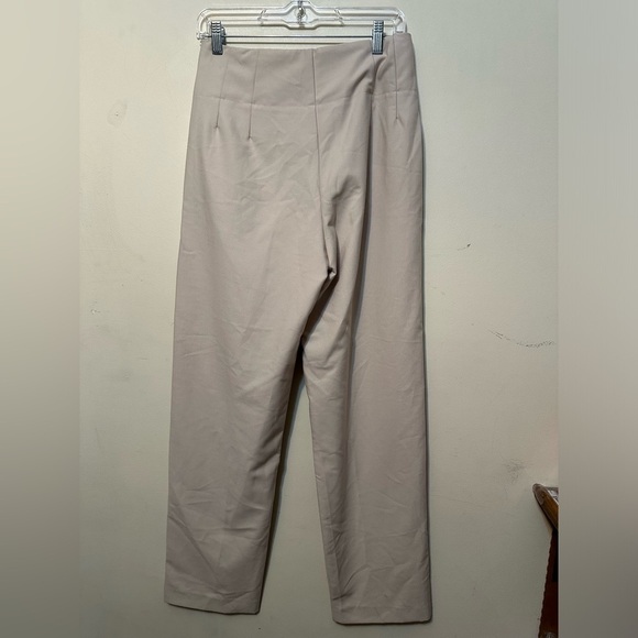 Line And Dot NWT Leslie Trouser Pleated Pant In Ecru Cream Small Business Causal - Picture 9 of 10